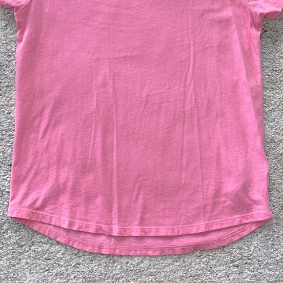 Girls J Crew Crewcuts Pink Short Sleeve Tee - Picture 4 of 5